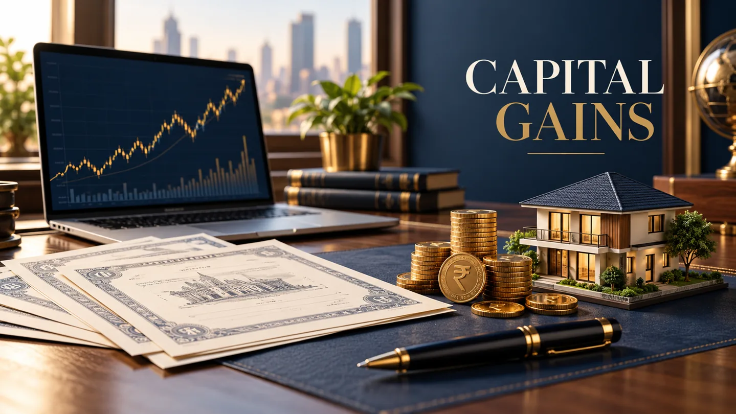 ITR Filing with Capital Gains: Shares, Mutual Funds and Property